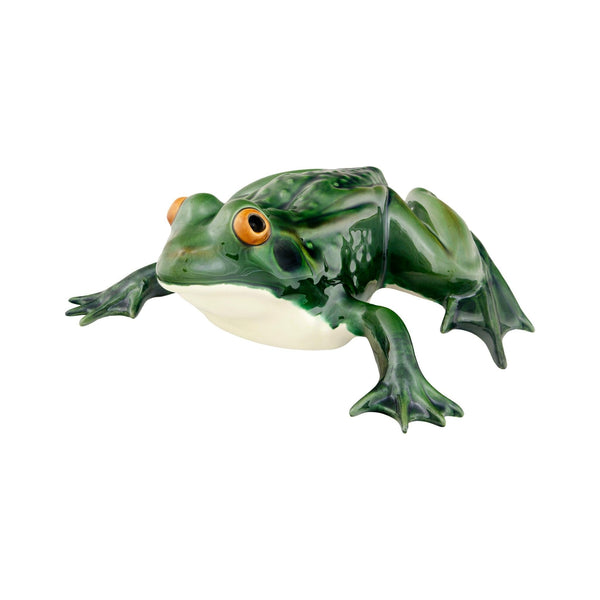Bordallo Pinheiro Bordallo Pinheiro Frogs Large Frog | Luxury Handmade Ceramics: This Frogs Large Frog from the Bordallo Pinheiro Bordallo Pinheiro collection is a standout piece of luxury ceramic serveware, Portuguese pottery, handcrafted dish, handcrafted in Portugal, Bordallo Pinheiro. Handmade in Portugal, it blends artistic detail with functional charm—perfect as a collector’s item or for elevating your daily table setting.