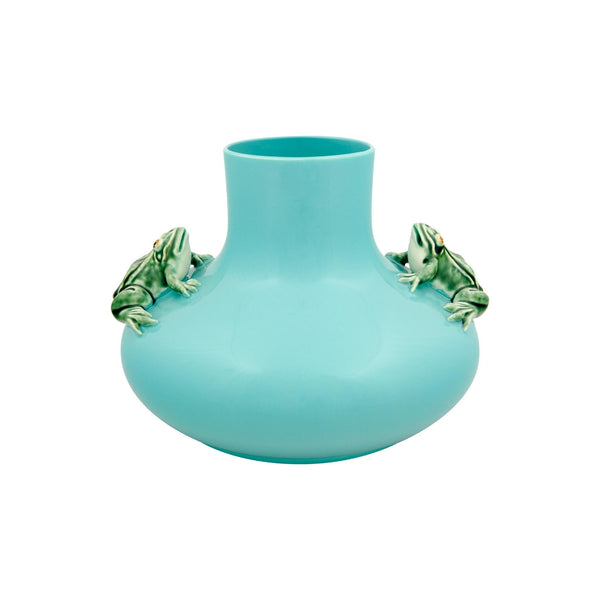 Bordallo Pinheiro Bordallo Pinheiro Frogs Large Vase 2 Frogs | Luxury Handmade Ceramics: This Frogs Large Vase 2 Frogs from the Bordallo Pinheiro Bordallo Pinheiro collection is a standout piece of luxury ceramic serveware, Portuguese pottery, handcrafted dish, handcrafted in Portugal, Bordallo Pinheiro. Handmade in Portugal, it blends artistic detail with functional charm—perfect as a collector’s item or for elevating your daily table setting.