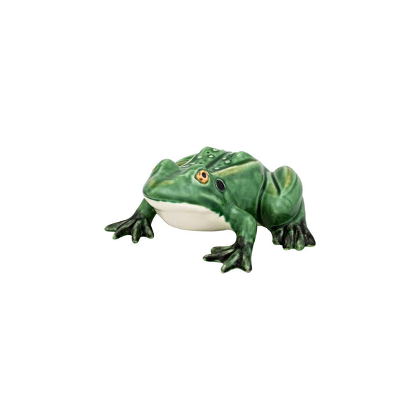 Bordallo Pinheiro Bordallo Pinheiro Frogs Medium Frog Sitting Down | Luxury Handmade Ceramics: This Frogs Medium Frog Sitting Down from the Bordallo Pinheiro Bordallo Pinheiro collection is a standout piece of luxury ceramic serveware, Portuguese pottery, handcrafted dish, handcrafted in Portugal, Bordallo Pinheiro. Handmade in Portugal, it blends artistic detail with functional charm—perfect as a collector’s item or for elevating your daily table setting.