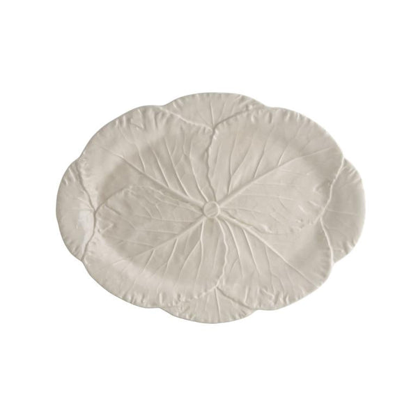 Bordallo Pinheiro Bordallo Pinheiro Cabbage Large White Oval Platter | Luxury Handmade Ceramics: This Cabbage Large White Oval Platter from the Bordallo Pinheiro Cabbage collection is a standout piece of cabbage ceramics, leaf-shaped dish, green ceramic serveware, handcrafted in Portugal, Bordallo Pinheiro. Handmade in Portugal, it blends artistic detail with functional charm—perfect as a collector’s item or for elevating your daily table setting.