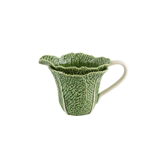 Bordallo Pinheiro Bordallo Pinheiro Cabbage Pitcher | Luxury Handmade Ceramics: This Cabbage Pitcher from the Bordallo Pinheiro Cabbage collection is a standout piece of cabbage ceramics, leaf-shaped dish, green ceramic serveware, handcrafted in Portugal, Bordallo Pinheiro. Handmade in Portugal, it blends artistic detail with functional charm—perfect as a collector’s item or for elevating your daily table setting.