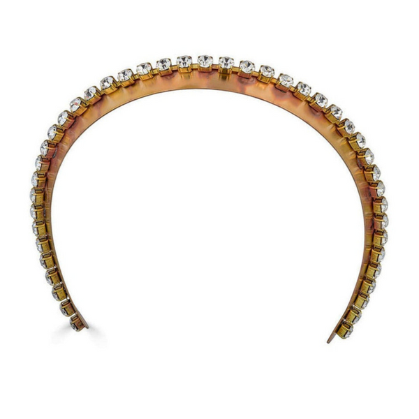 Narrow Danbury Crown headband – Swarovski crystal luxury designer hair accessory