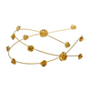 Field of Roses Circlet – 14K gold plated budding rose luxury designer hair accessory