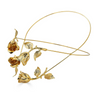 Rose & Vine Circlet by Epona Valley – romantic rose crown luxury designer hair accessory in gold or silver