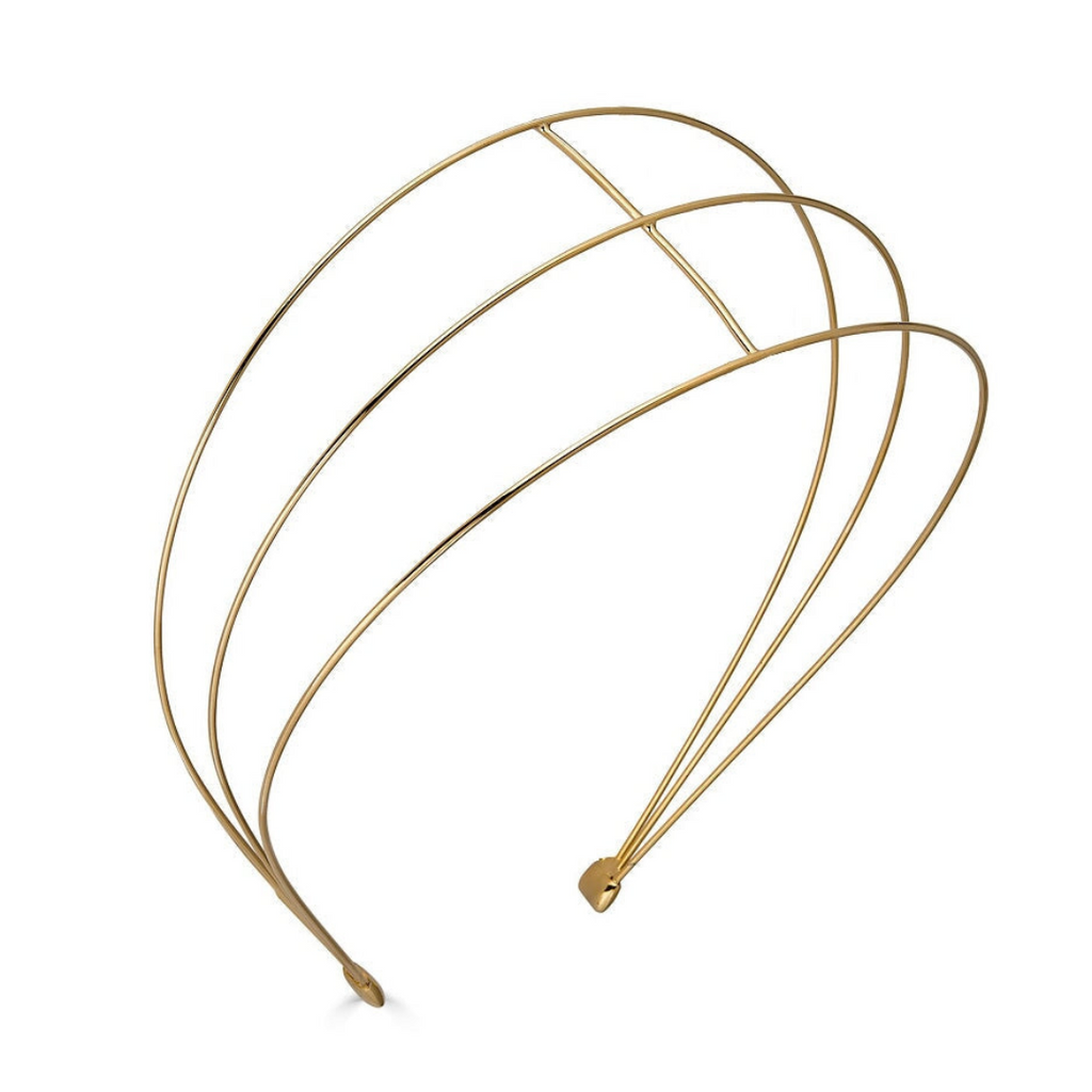 Petite Saint Germaine Headband – 14K gold plated layered luxury designer hair accessory as seen on Emily in Paris Epona Valley
