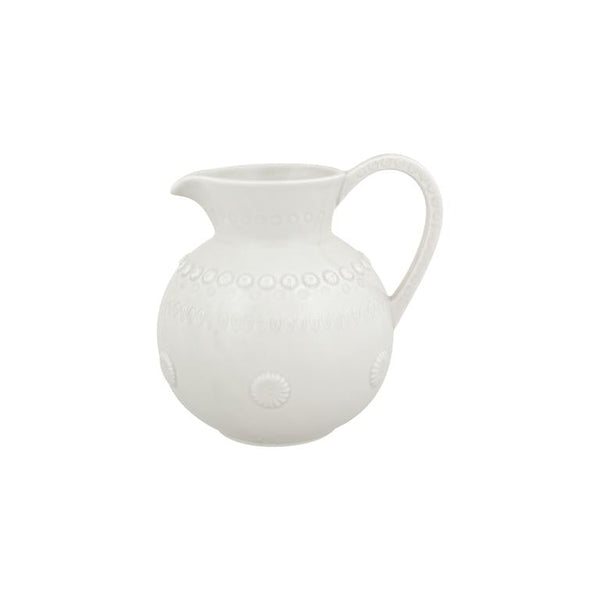 Bordallo Pinheiro Bordallo Pinheiro Fantasy Pitcher 1.5L White | Luxury Handmade Ceramics: This Fantasy Pitcher 1.5L White from the Bordallo Pinheiro Fantasy collection is a standout piece of colorful fantasy plate, artistic ceramic, sculptural serveware, handcrafted in Portugal, Bordallo Pinheiro. Handmade in Portugal, it blends artistic detail with functional charm—perfect as a collector’s item or for elevating your daily table setting.