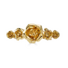 Field of Roses French barrette – 14K gold plated luxury designer hair accessory