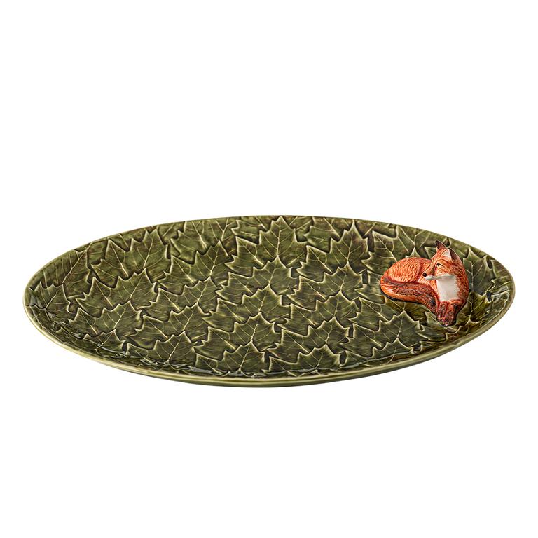 Bordallo Pinheiro Bordallo Pinheiro Gudrun Large Platter | Luxury Handmade Ceramics: This Gudrun Large Platter from the Bordallo Pinheiro Bordallo Pinheiro collection is a standout piece of luxury ceramic serveware, Portuguese pottery, handcrafted dish, handcrafted in Portugal, Bordallo Pinheiro. Handmade in Portugal, it blends artistic detail with functional charm—perfect as a collector’s item or for elevating your daily table setting.
