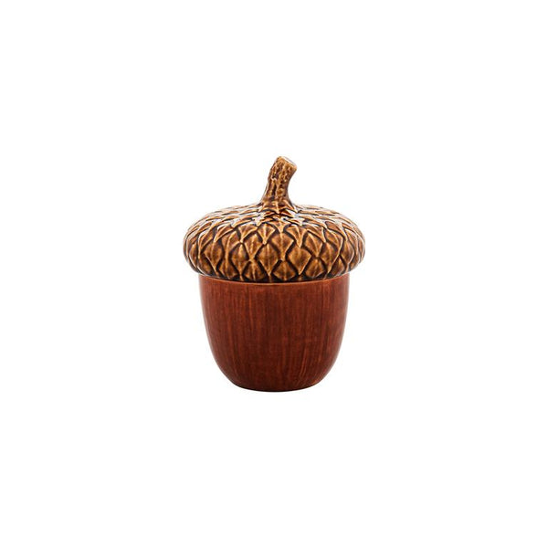 Bordallo Pinheiro Bordallo Pinheiro Gudrun Small Acorn Box | Luxury Handmade Ceramics: This Gudrun Small Acorn Box from the Bordallo Pinheiro Bordallo Pinheiro collection is a standout piece of luxury ceramic serveware, Portuguese pottery, handcrafted dish, handcrafted in Portugal, Bordallo Pinheiro. Handmade in Portugal, it blends artistic detail with functional charm—perfect as a collector’s item or for elevating your daily table setting.