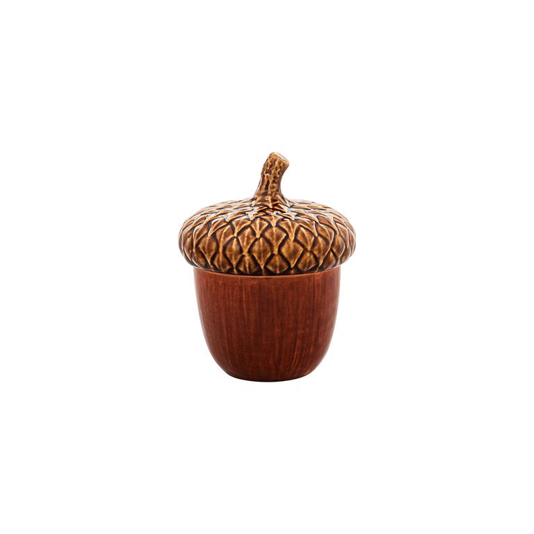 Bordallo Pinheiro Bordallo Pinheiro Gudrun Small Acorn Box | Luxury Handmade Ceramics: This Gudrun Small Acorn Box from the Bordallo Pinheiro Bordallo Pinheiro collection is a standout piece of luxury ceramic serveware, Portuguese pottery, handcrafted dish, handcrafted in Portugal, Bordallo Pinheiro. Handmade in Portugal, it blends artistic detail with functional charm—perfect as a collector’s item or for elevating your daily table setting.