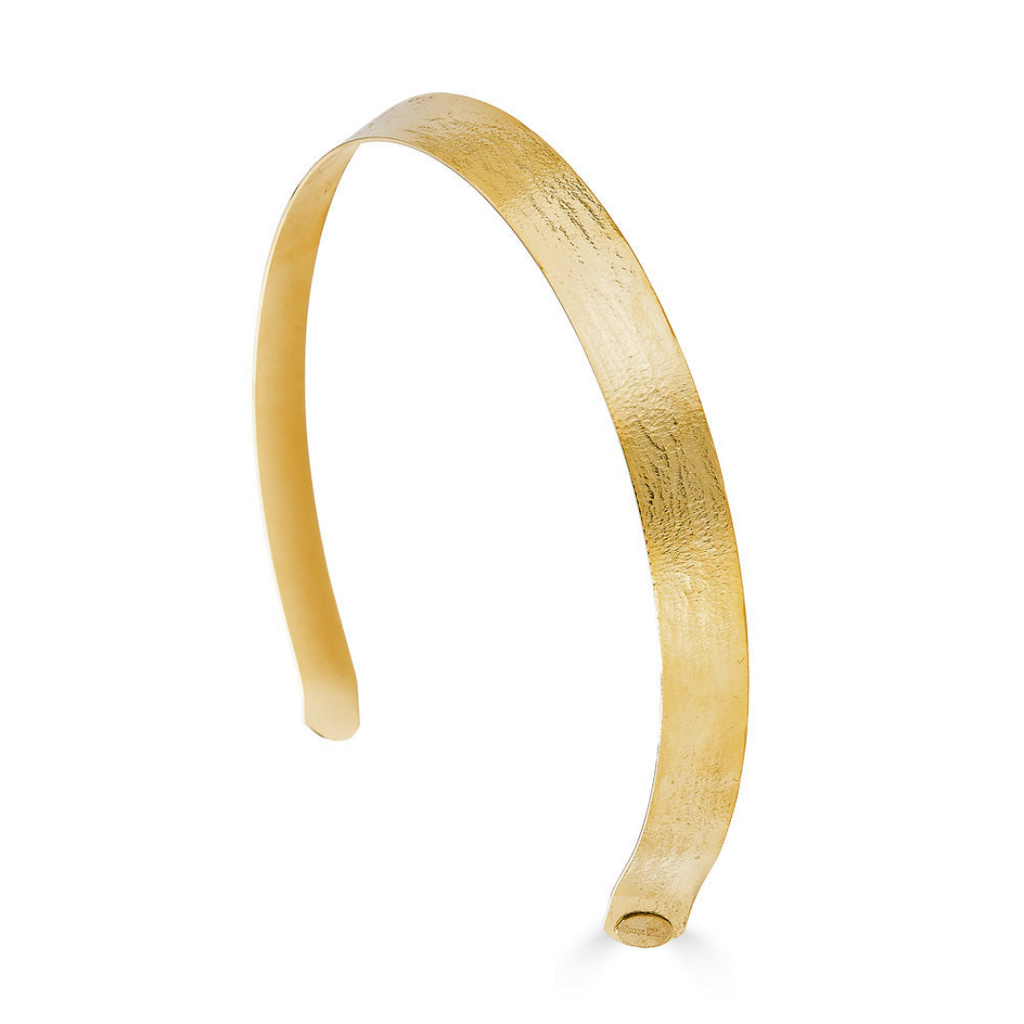 Narrow spun crown headband – high-shine textured luxury hair accessory