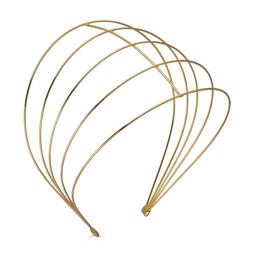 Saint Germaine Headband – 14K gold plated layered luxury designer hair accessory