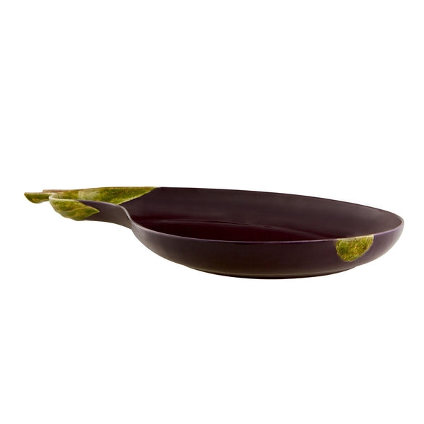 Bordallo Pinheiro Bordallo Pinheiro Aubergine Large Platter | Luxury Handmade Ceramics: This Aubergine Large Platter from the Bordallo Pinheiro Bordallo Pinheiro collection is a standout piece of luxury ceramic serveware, Portuguese pottery, handcrafted dish, handcrafted in Portugal, Bordallo Pinheiro. Handmade in Portugal, it blends artistic detail with functional charm—perfect as a collector’s item or for elevating your daily table setting.