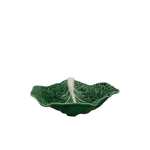 Bordallo Pinheiro Bordallo Pinheiro Cabbage Leaf Crooked | Luxury Handmade Ceramics: This Cabbage Leaf Crooked from the Bordallo Pinheiro Cabbage collection is a standout piece of cabbage ceramics, leaf-shaped dish, green ceramic serveware, handcrafted in Portugal, Bordallo Pinheiro. Handmade in Portugal, it blends artistic detail with functional charm—perfect as a collector’s item or for elevating your daily table setting.