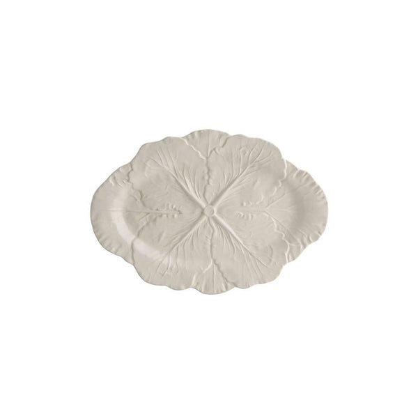 Bordallo Pinheiro Bordallo Pinheiro Cabbage Small Oval Platter, Set Of 2 | Luxury Handmade Ceramics: This Cabbage Small Oval Platter, Set Of 2 from the Bordallo Pinheiro Cabbage collection is a standout piece of cabbage ceramics, leaf-shaped dish, green ceramic serveware, handcrafted in Portugal, Bordallo Pinheiro. Handmade in Portugal, it blends artistic detail with functional charm—perfect as a collector’s item or for elevating your daily table setting.