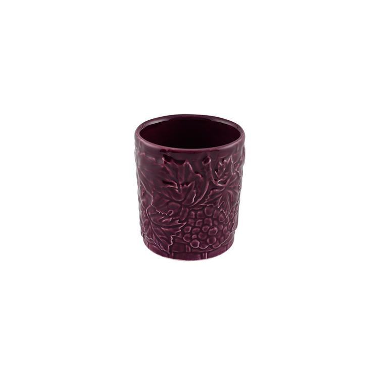 Bordallo Pinheiro Bordallo Pinheiro Carmen Old Fashion Tumbler Grapes, Set Of 4 | Luxury Handmade Ceramics: This Carmen Old Fashion Tumbler Grapes, Set Of 4 from the Bordallo Pinheiro Bordallo Pinheiro collection is a standout piece of luxury ceramic serveware, Portuguese pottery, handcrafted dish, handcrafted in Portugal, Bordallo Pinheiro. Handmade in Portugal, it blends artistic detail with functional charm—perfect as a collector’s item or for elevating your daily table setting.