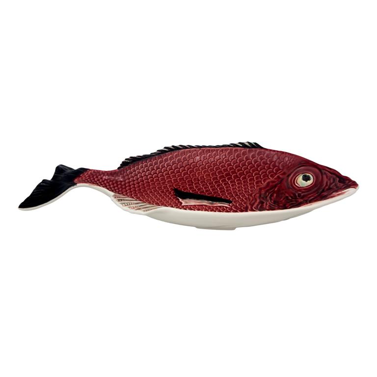 Bordallo Pinheiro Bordallo Pinheiro Fish Large Platter | Luxury Handmade Ceramics: This Fish Large Platter from the Bordallo Pinheiro Bordallo Pinheiro collection is a standout piece of luxury ceramic serveware, Portuguese pottery, handcrafted dish, handcrafted in Portugal, Bordallo Pinheiro. Handmade in Portugal, it blends artistic detail with functional charm—perfect as a collector’s item or for elevating your daily table setting.