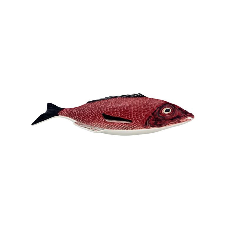 Bordallo Pinheiro Bordallo Pinheiro Fish Medium Platter | Luxury Handmade Ceramics: This Fish Medium Platter from the Bordallo Pinheiro Bordallo Pinheiro collection is a standout piece of luxury ceramic serveware, Portuguese pottery, handcrafted dish, handcrafted in Portugal, Bordallo Pinheiro. Handmade in Portugal, it blends artistic detail with functional charm—perfect as a collector’s item or for elevating your daily table setting.
