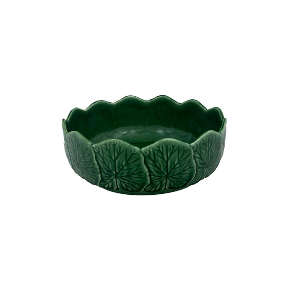 Bordallo Pinheiro Bordallo Pinheiro Geranium Salad Bowl | Luxury Handmade Ceramics: This Geranium Salad Bowl from the Bordallo Pinheiro Geranium collection is a standout piece of geranium leaf dish, botanical ceramic, green serveware, handcrafted in Portugal, Bordallo Pinheiro. Handmade in Portugal, it blends artistic detail with functional charm—perfect as a collector’s item or for elevating your daily table setting.