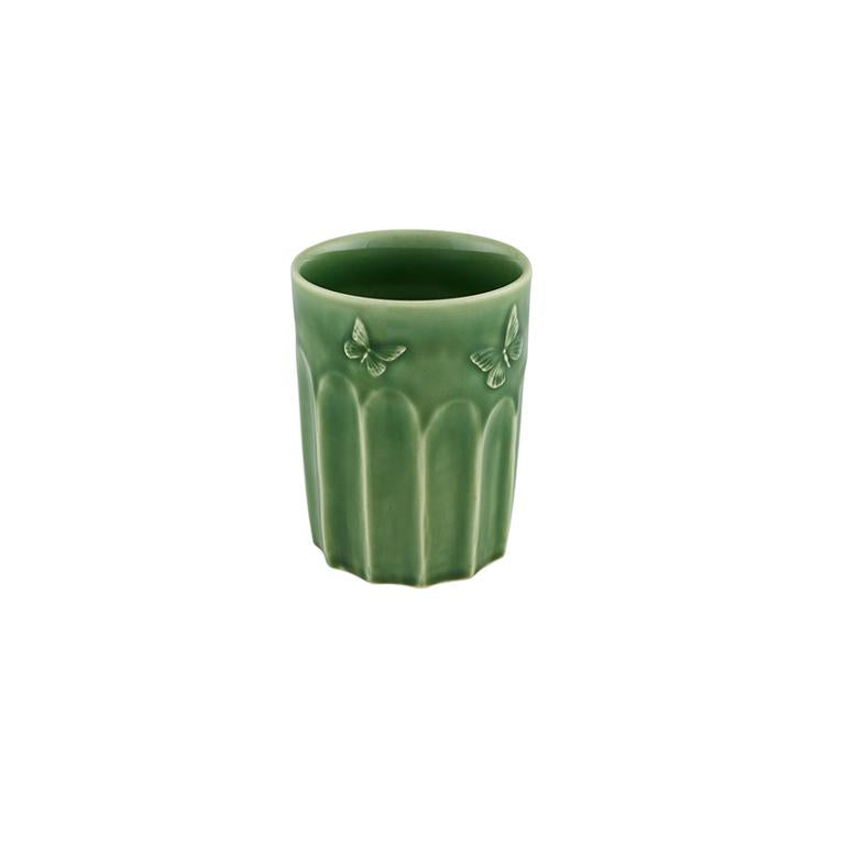 Bordallo Pinheiro Bordallo Pinheiro Patio Old Fashion Green, Set Of 4 | Luxury Handmade Ceramics: This Patio Old Fashion Green, Set Of 4 from the Bordallo Pinheiro Bordallo Pinheiro collection is a standout piece of luxury ceramic serveware, Portuguese pottery, handcrafted dish, handcrafted in Portugal, Bordallo Pinheiro. Handmade in Portugal, it blends artistic detail with functional charm—perfect as a collector’s item or for elevating your daily table setting.