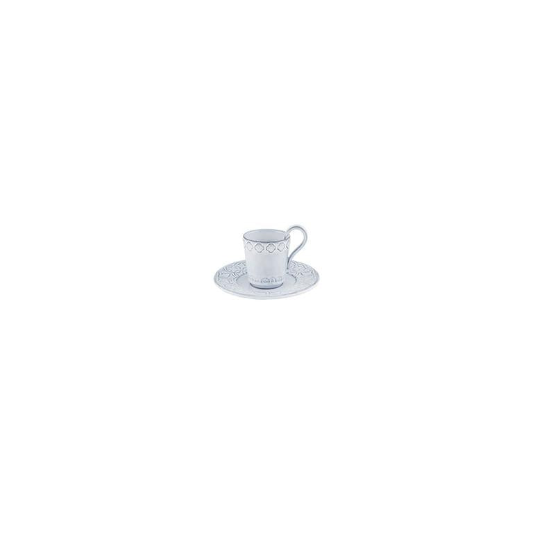 Bordallo Pinheiro Bordallo Pinheiro Rua Nova Coffee Cup And Saucer, Set Of 4 | Luxury Handmade Ceramics: This Rua Nova Coffee Cup And Saucer, Set Of 4 from the Bordallo Pinheiro Rua Nova collection is a standout piece of Portuguese tile plate, Rua Nova dinnerware, classic ceramic dish, handcrafted in Portugal, Bordallo Pinheiro. Handmade in Portugal, it blends artistic detail with functional charm—perfect as a collector’s item or for elevating your daily table setting.