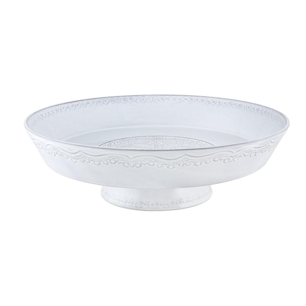 Bordallo Pinheiro Bordallo Pinheiro Rua Nova Footed Fruit Bowl | Luxury Handmade Ceramics: This Rua Nova Footed Fruit Bowl from the Bordallo Pinheiro Rua Nova collection is a standout piece of Portuguese tile plate, Rua Nova dinnerware, classic ceramic dish, handcrafted in Portugal, Bordallo Pinheiro. Handmade in Portugal, it blends artistic detail with functional charm—perfect as a collector’s item or for elevating your daily table setting.